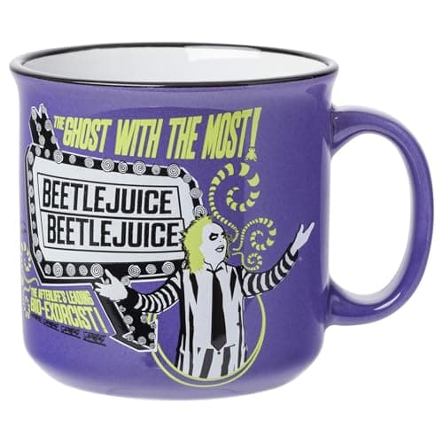 Beetlejuice Ceramic Camper Mug