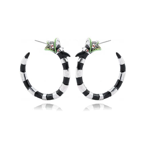 Beetlejuice Sandworm Hoop Earrings