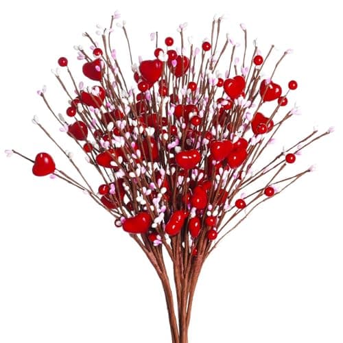 Artificial Valentine's Day Berry Floral Picks