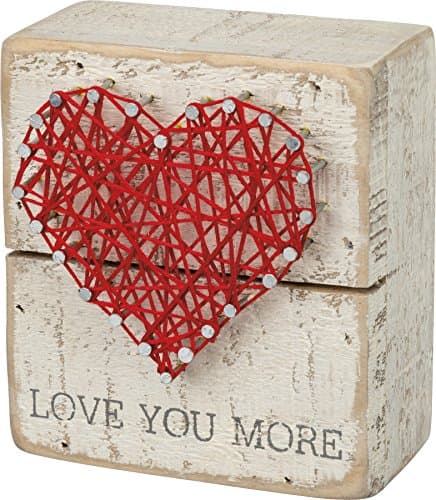 Love You More String Art Box Sign