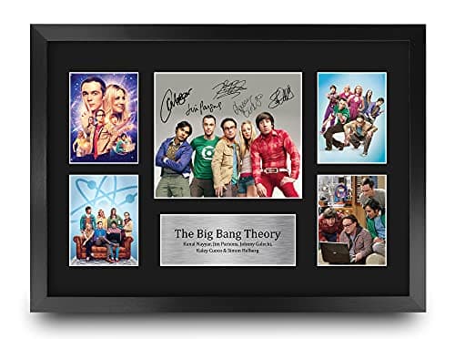 Framed Big Bang Theory printed-autograph picture