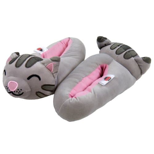 Soft Kitty gray slippers