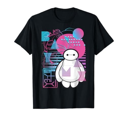 Baymax Neon Schematics T-Shirt