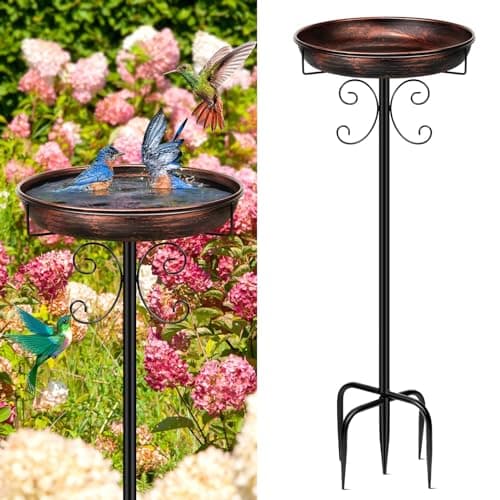 Daoeny metal birdbath