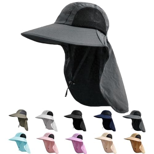 Sun hat with neck flap