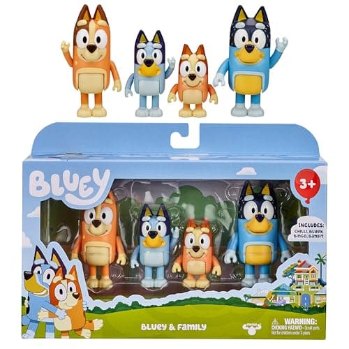 Bluey Family Poseable Figure Set