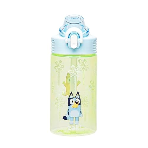 Zak Designs Bluey Leak-Proof Straw Water Bottle