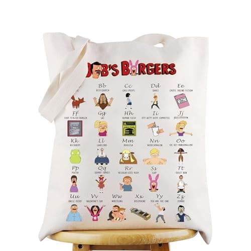 Bob's Burgers Family Alphabet Tote Bag