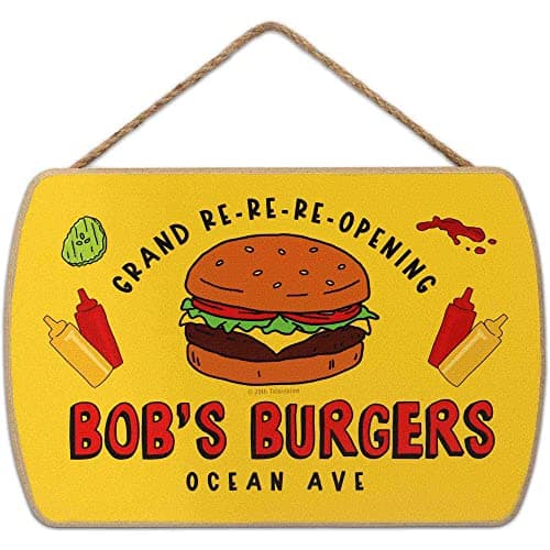 Bob's Burgers Grand Re-Re-Reopening Wood Sign