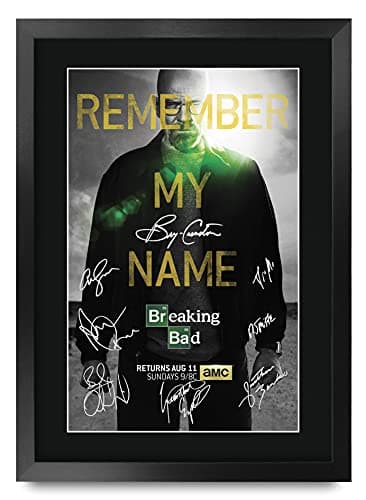 Breaking Bad Cast Signed Framed Poster