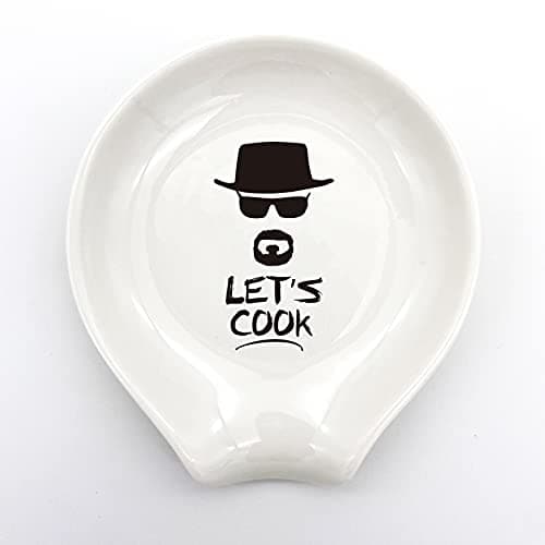 Let's Cook Ceramic Spoon Rest
