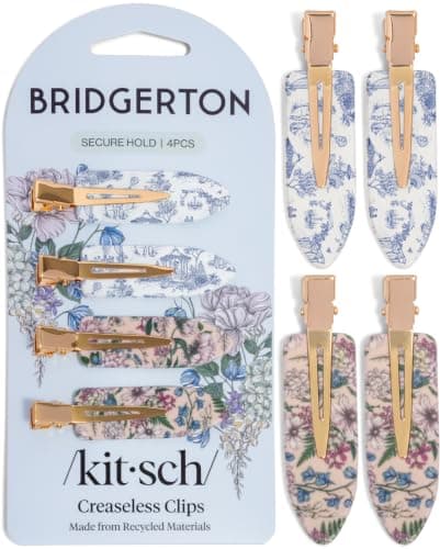 Bridgerton x Kitsch Toile Hair Clips