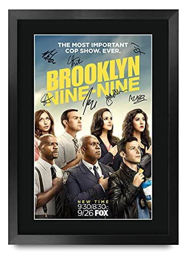 Andy Samberg Brooklyn Nine-Nine Framed Autograph Print