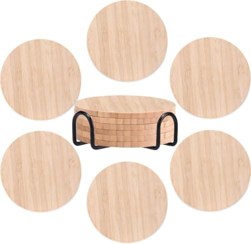 Brooklyn Nine-Nine Bamboo Coaster Set with Holder
