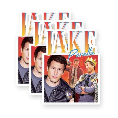 Jake Peralta Retro Vinyl Sticker Set