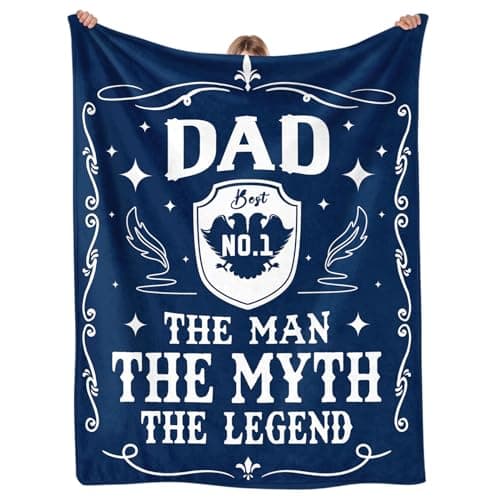 Dad No.1 Owl Blanket