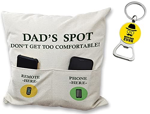 Dad's Spot Throw Pillow Cover