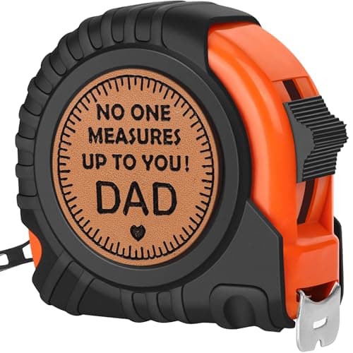 Engraved Leather Tape Measure for Dad