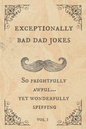 Exceptionally Bad Dad Jokes Book - Gift idea for For Him