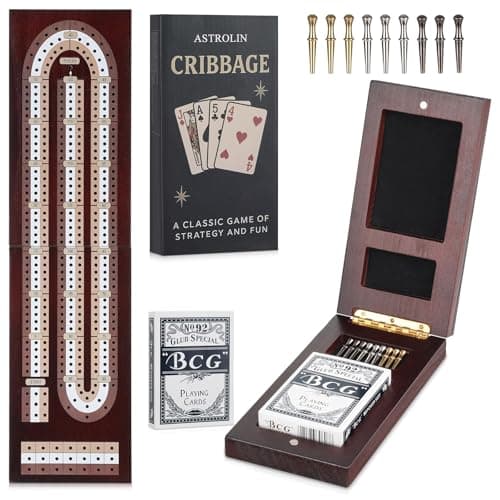 ASTROLIN cribbage board game set