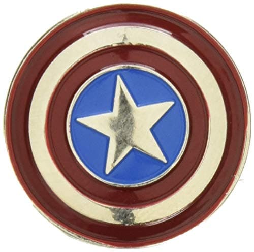 Captain America colored pewter lapel pin