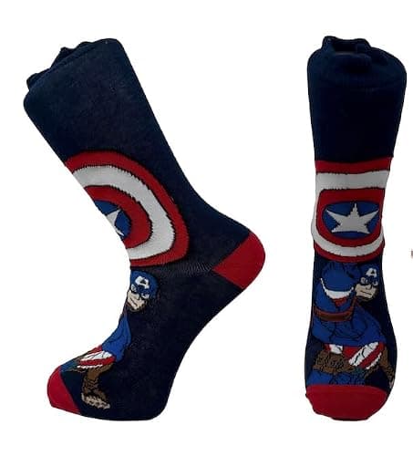 Captain America crew socks