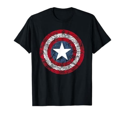 Captain America shield comic T-shirt