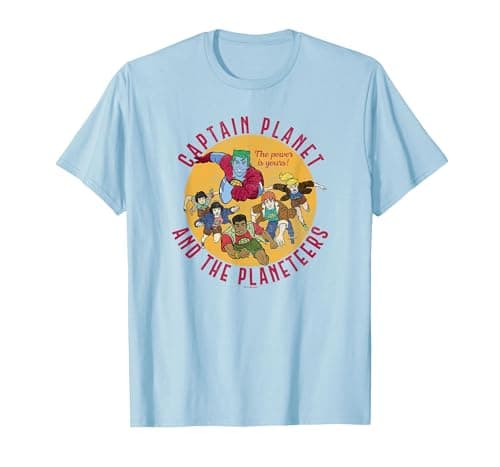 Captain Planet and the Planeteers Retro Logo T-Shirt