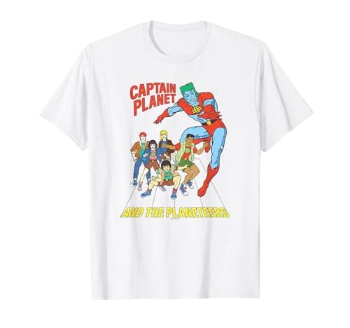 Captain Planet Planeteers United Retro T-Shirt