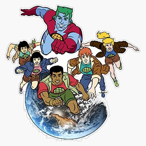 Captain Planet Team Vinyl Sticker