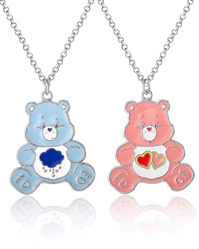 Grumpy Bear and Love-a-Lot BFF necklaces