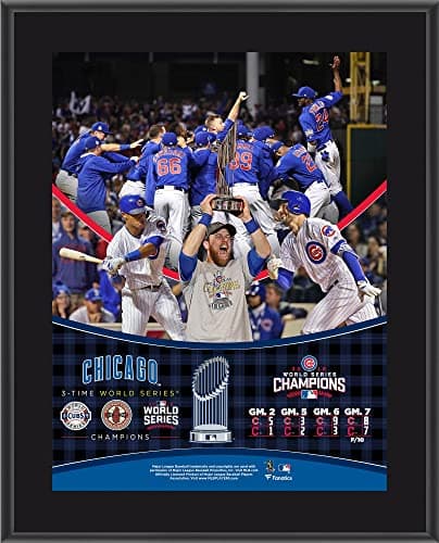 Chicago Cubs 2016 World Series Champions Plaque
