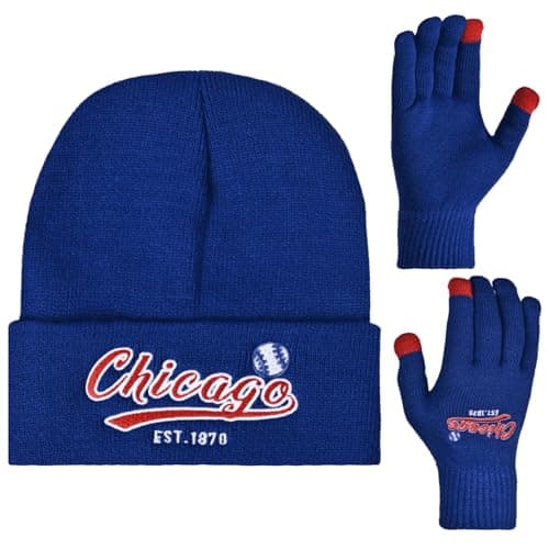 Vintage Skull Cap Beanie with Gloves