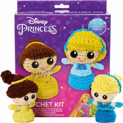 Cinderella and Belle crochet kit