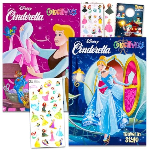Cinderella coloring and activity book set