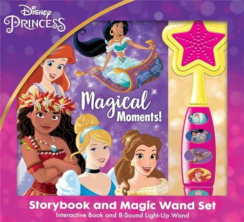 Disney Princess Magical Moments storybook and wand sound-book set