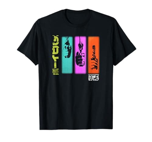 Hand Gun Colorful Panels T-Shirt