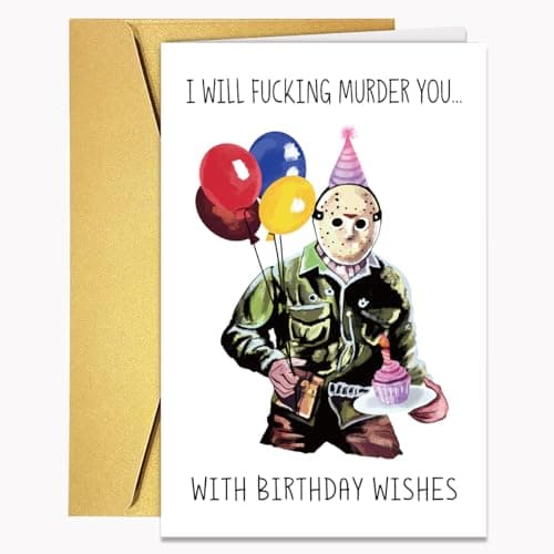 Horror Movie-Themed Birthday Card