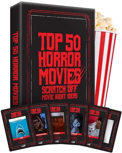 Top 50 Horror Movies Scratch-Off Cards