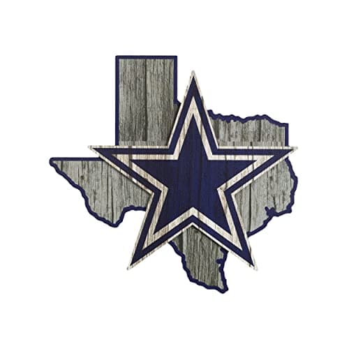 Dallas Cowboys Wood State Sign