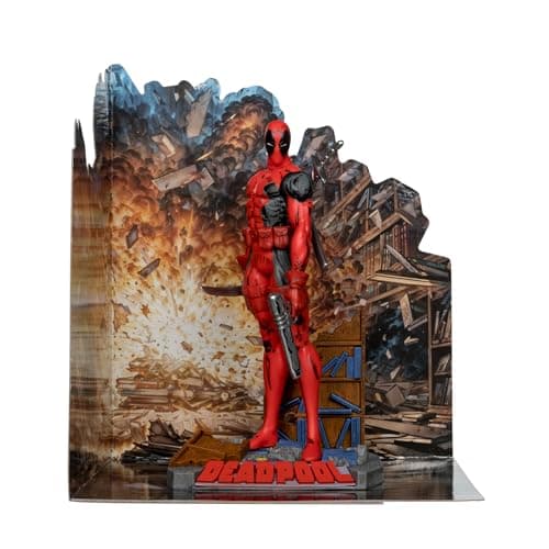 Deadpool Posed Figure with Scene