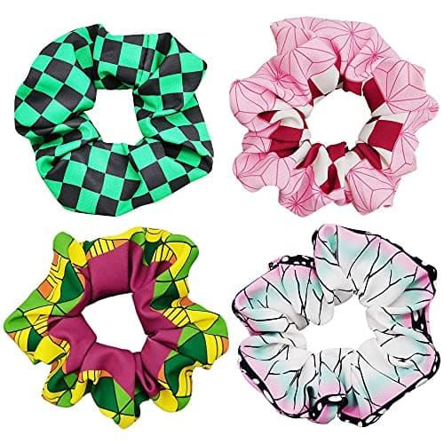 Anime Cosplay Hair Scrunchie Set