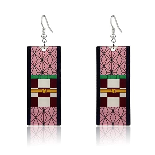 Tanjiro Hanafuda Acrylic Earrings
