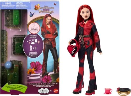 Disney Descendants Wicked Wonderland Red Tea Party Reveal Doll