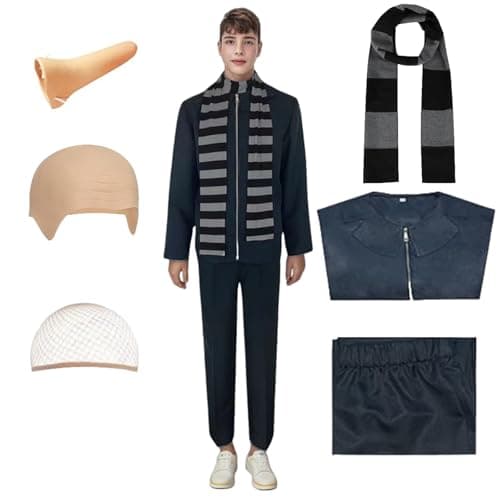 Gru Striped Scarf Costume Accessory