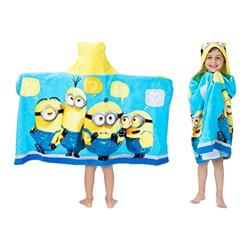 Minions Hooded Terry Towel Wrap