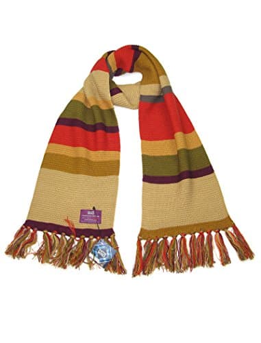 Fourth Doctor Shorter Scarf by Lovarzi - Gift idea for For Him