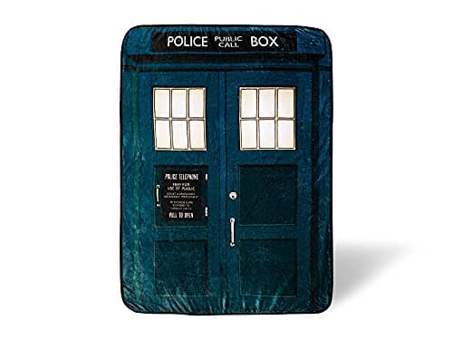 TARDIS Plush Throw Blanket