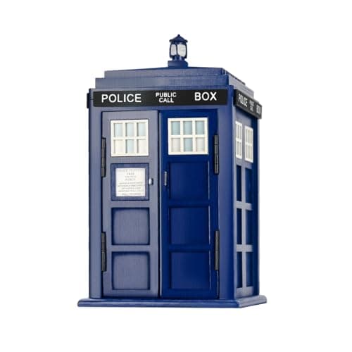 Wooden TARDIS Cookie Jar and Desk Holder