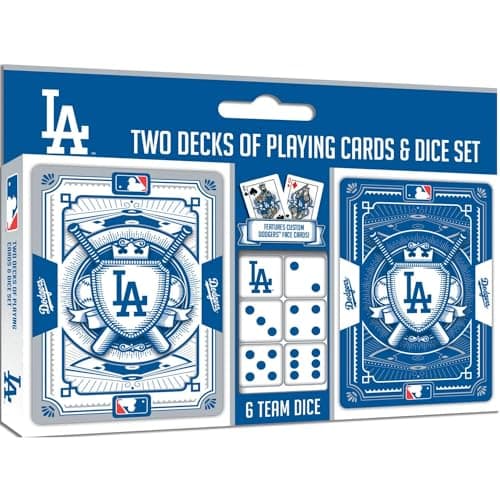 Dodgers Playing Cards and Dice Set